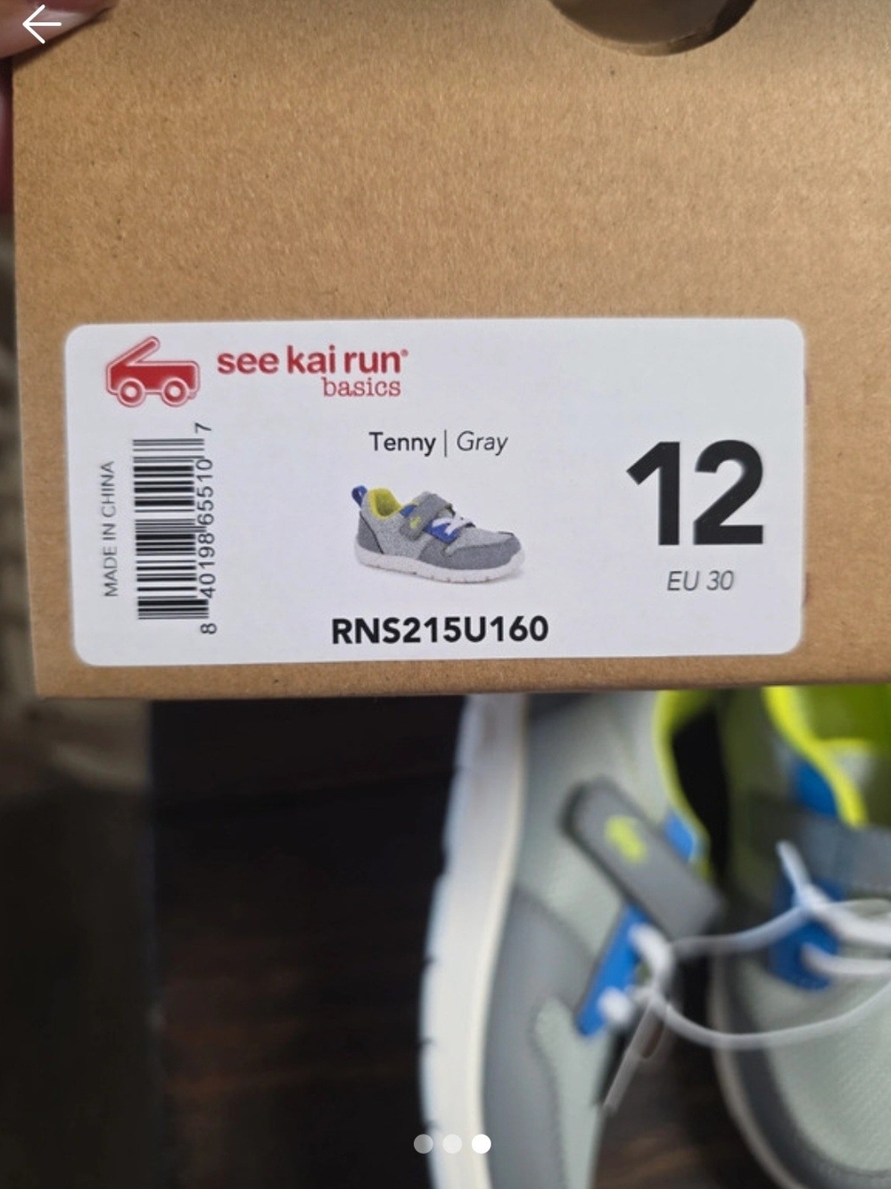 See Kai Run Kids' Tenny Gray Sneakers